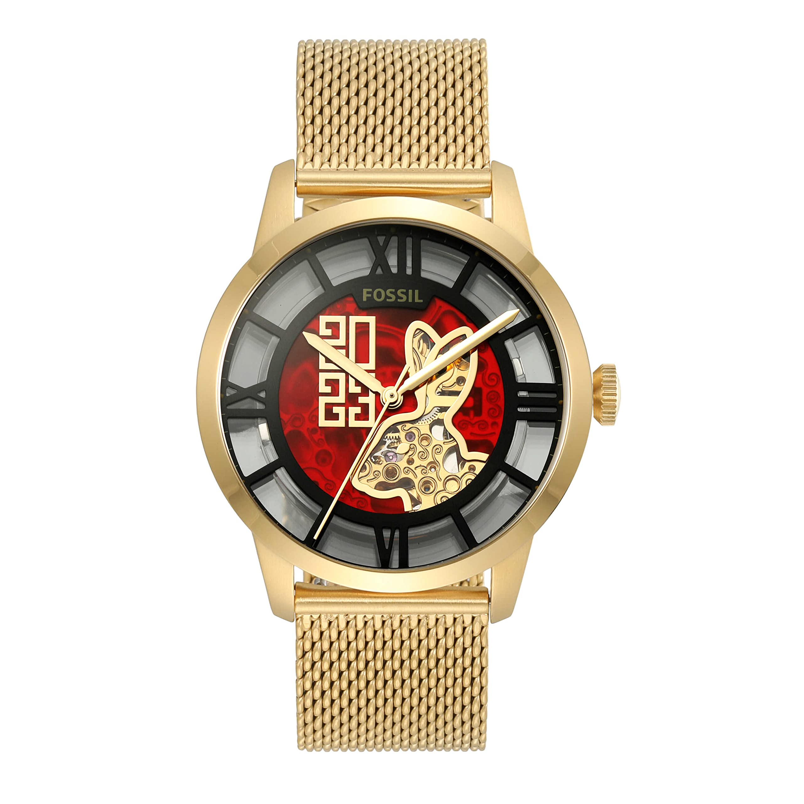 Buy Fossil ME3240 Men's Watch Townsman Gold, gold, Bracelet Type
