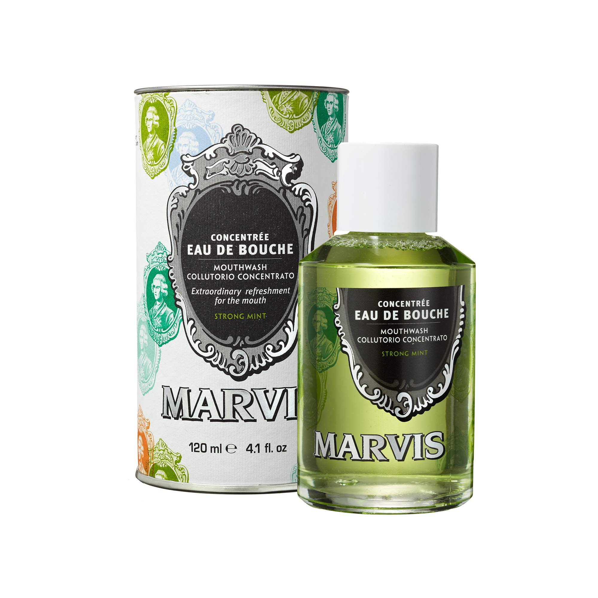 Marvis Strong Mint Mouthwash, Concentrate, 4.1 Fl Oz