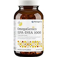 Metagenics OmegaGenics EPA-DHA 1000mg - Daily Omega 3 Fish Oil Supplement to Support Cardiovascular, Musculoskeletal and Immune System Health - 60 Count