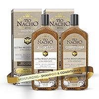 Tio Nacho Ultra Moisturizing, Royal Jelly & Organic Coconut Oil Shampoo + Conditioner Set - Deep Hydration for Dry Hair, Anti Hair Loss, 14 fl oz Each
