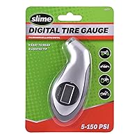 Slime 20017 Tire Pressure Gauge, Digital Gauge, 5-150 PSI