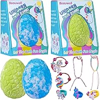 Bath Bombs for Kids, 2 Pack XXXL Bath Bombs with Surprise Inside Unicorns Gifts for Girls, Natural Organic Kids Bubble Bath, Christmas Stocking Stuffers for Kids Christmas Gifts