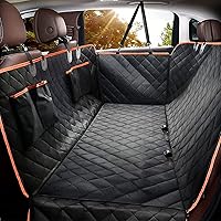 Dog Car Seat Cover - Waterproof Pet Hammock with 4 Bags Side Flap, Scratchproof and Nonslip Backseat Protection for Car, Truck and SUV