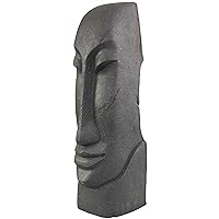 Deco 79 Resin Face Decorative Sculpture Tall Distressed Totem Home Decor Statue, Accent Figurine 8