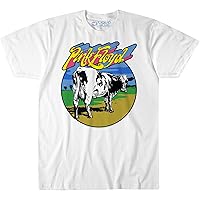 Liquid Blue Men's Standard Pink Floyd Distant Bells Atom Heart Ss Tee