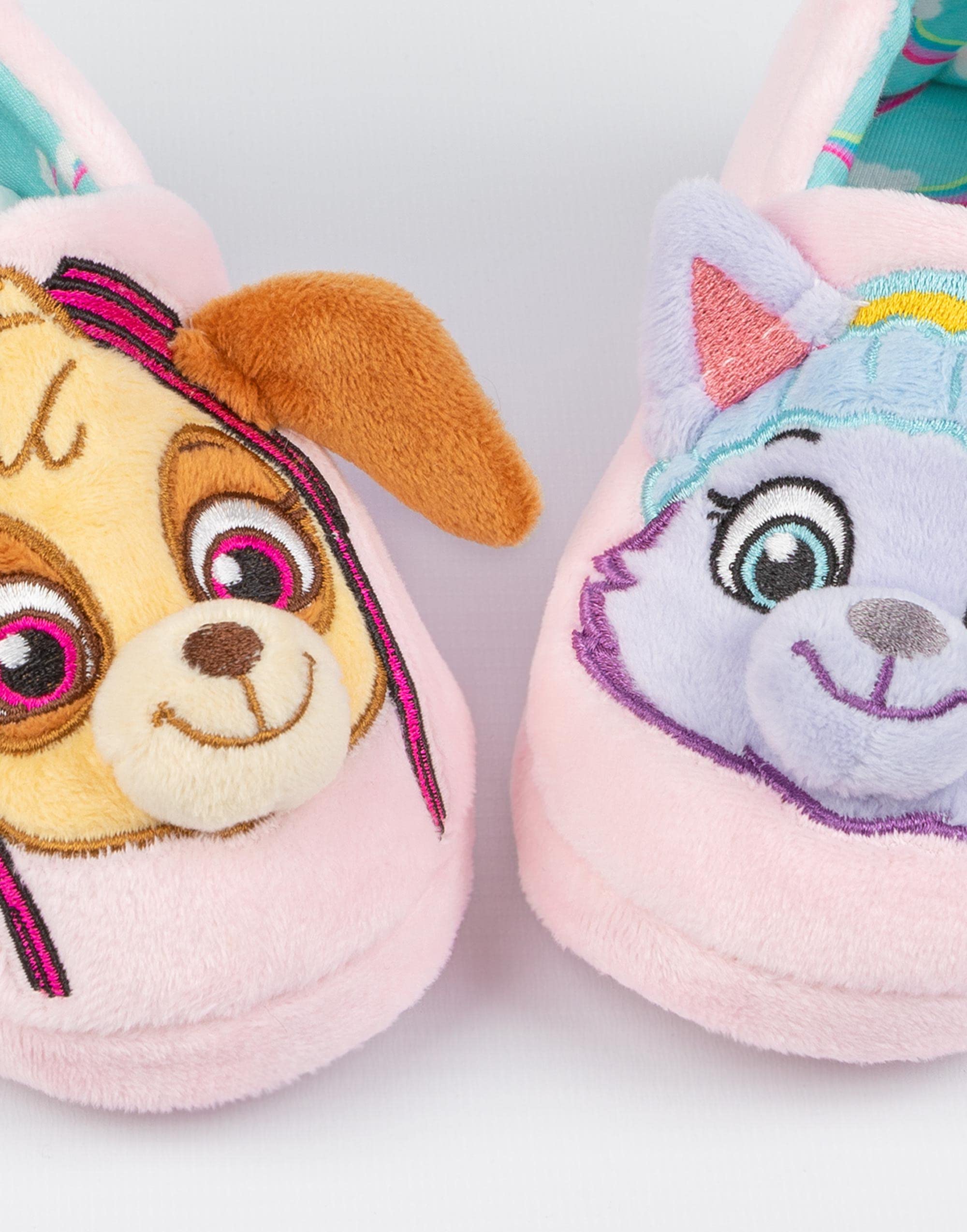 Paw Patrol Slippers Kids Girls 3D Ears Everest Skye Pink House Shoes