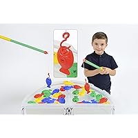 Kids Sprat Fishing 1-30 Game - Bright Colors - Children Learning Development Creative Fun Kit with 2 Rods - 2+ Years