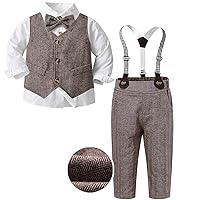 SANGTREE Baby Boys Vest Long Sleeved Gentleman Suit, 3 Months - 14 Years