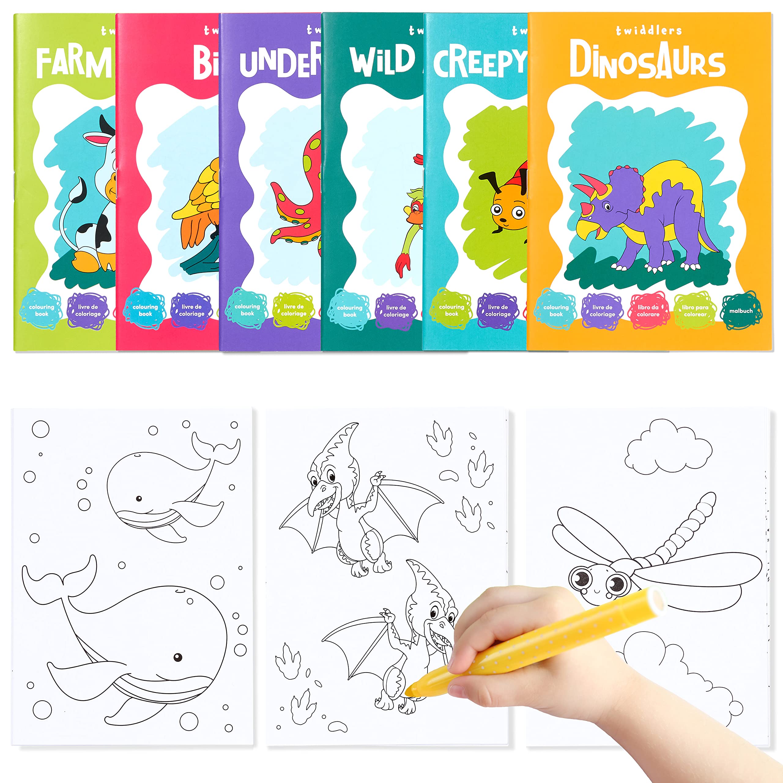 8 X A6 Mini Colouring Books For Kids Party Bags Fillers Toys by icompact -  Shop Online for Toys in New Zealand