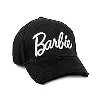 Barbie Cap Adults Teens Womens Embroidered Logo Black Hat One Size OneSize
