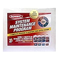 Roebic SMP-1000-PAK-1 Complete Septic System Maintenance Kit: 4 Quarts, Pack of 1, All-in-One Solution for Septic System Care