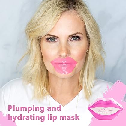 Lip Mask for Soft Lips, Mask for Lip Care, Korean Skin Care Lip Treatment, Collagen Mask for Lip Hydration, Lip Masks with Aloe Vera - Soon Skincare