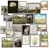 97 Decor Vintage Posters for Room Aesthetic - Vintage Wall Art Prints Decor, French Country Decor, Farmhouse Eclectic Home, Boho Cottagecore Bedroom Kitchen Bathroom Gallery Flower Pictures (UNFRAMED)