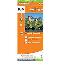 Dordogne Map D24 IGN 1:200K (French Edition)