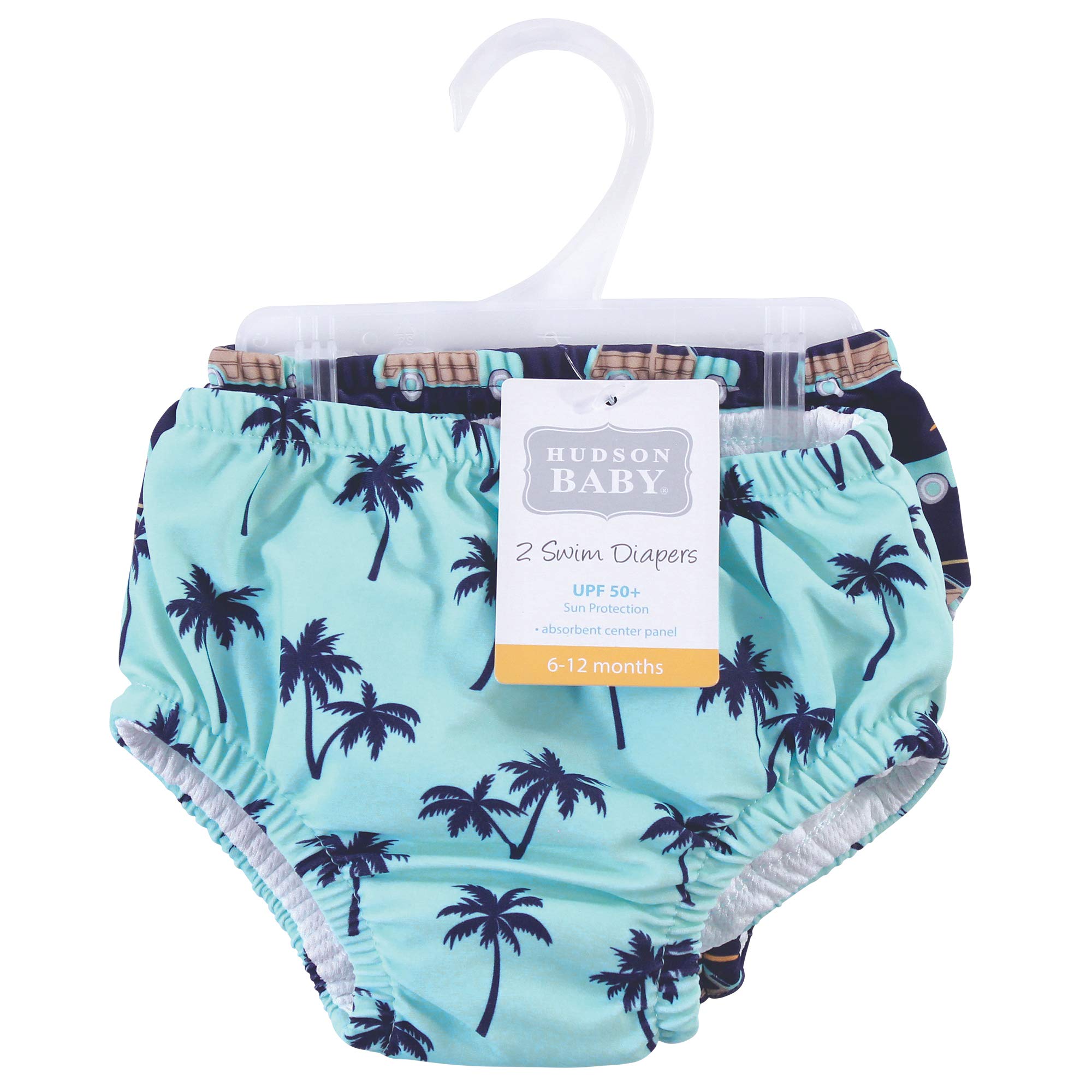 Hudson Baby Unisex Baby Swim Diapers, Palm Trees, 5 Toddler