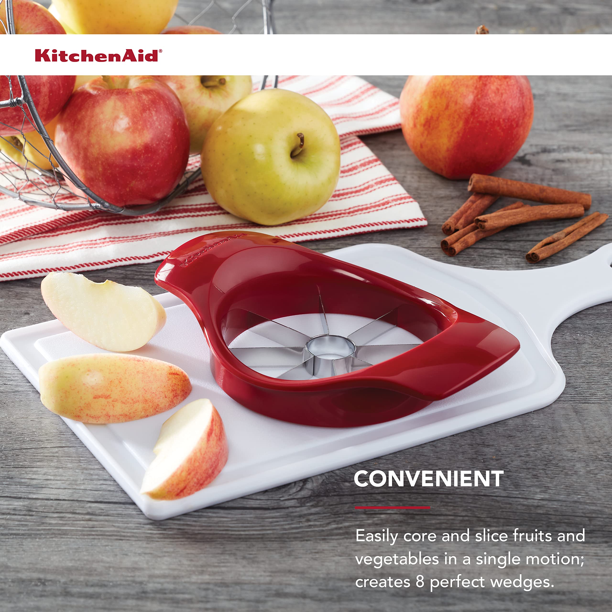 KitchenAid Classic Fruit Slicer, One Size, Red
