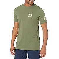 Men's Freedom Graphic Short Sleeve T-Shirt, (390) Marine OD Green / / Desert Sand, Medium