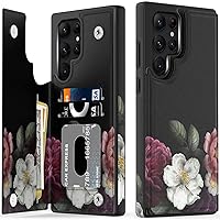 LETO Galaxy S23 Ultra Case,Flip Folio Leather Wallet Case Cover with Fashion Designs for Girls Women,Card Slots Kickstand Protective Phone Case for Samsung Galaxy S23 Ultra 6.8