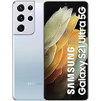 SAMSUNG Galaxy S21 Ultra 5G Factory Unlocked Android Cell Phone 128GB US Version Smartphone Pro-Grade Camera 8K Video 108MP High Res, Phantom Silver