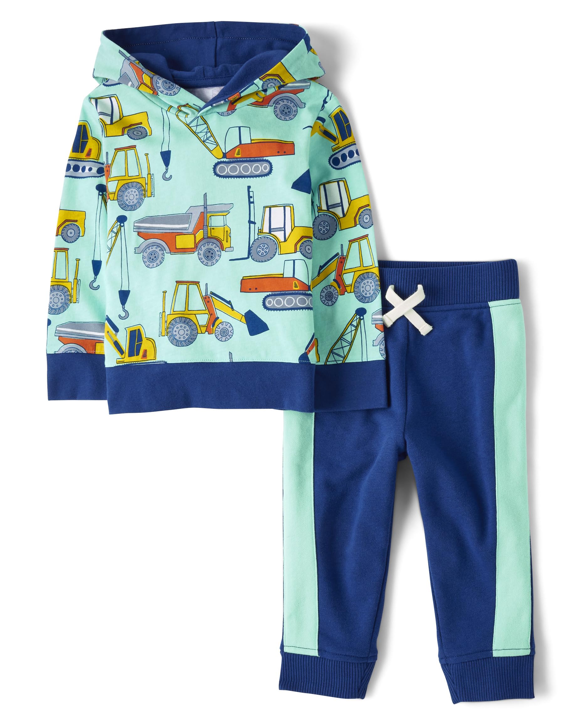The Children's Place Baby Boy's and Toddler Long Sleeve Sweatshirt and Sweatpant 2 Piece