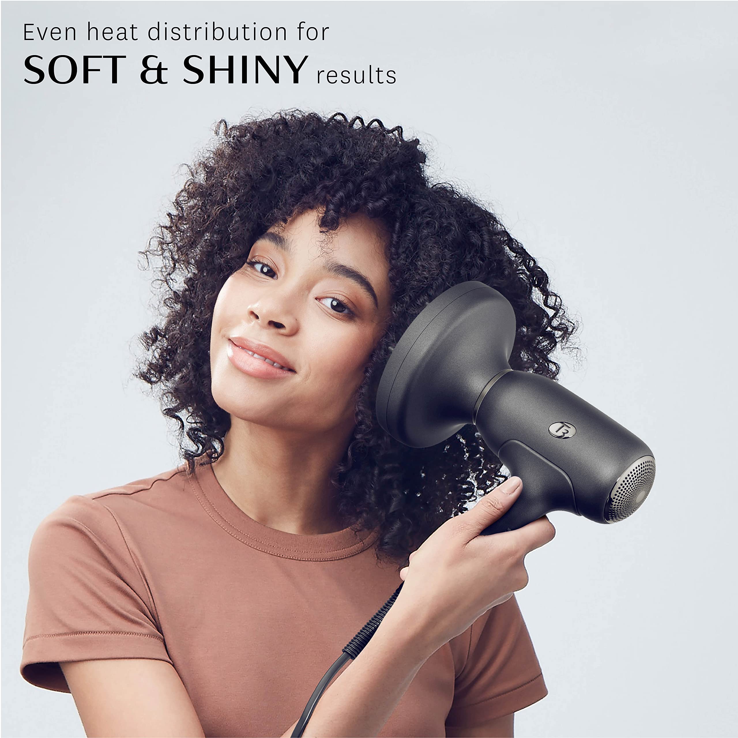 T3 Fit Diffuser | Compatible with T3 Fit Ionic Hair Dryer only | Volumize, Define Curls and Eliminate Frizz for Wavy, Curly or Coily Hair