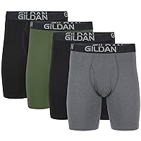 Men's Underwear Cotton Stretch Boxer Briefs, Multipack