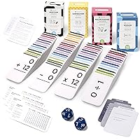 Think Tank Scholar 681 Math Flash Cards & Math Dice (Award Winning) Addition, Subtraction, Multiplication & Division - All Facts & Games - Kids Ages 4+ Kindergarten, 1ST, 2ND, 3RD, 4TH, 5TH, 6TH Grade