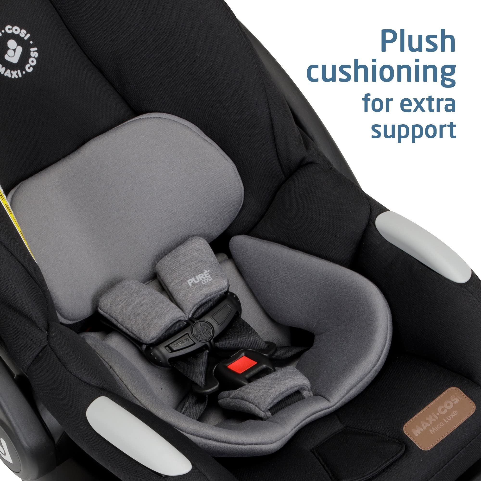 Maxi-Cosi Maxi-Cosi Mico Luxe Infant Car Seat, Rear-Facing for Babies from 4â€“30 lbs and up to 32â€, Midnight Glow