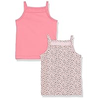 Amazon Aware Girls and Toddlers' Cotton Stretch Cami Top, Pack of 2