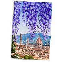 3D Rose City Center of Florence-Firenze-UNESCO-Tuscany-Italy Hand Towel, 15