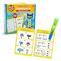 Educational Insights Hot Dots Pete The Cat Kindergarten Reading & Math Workbook, Includes 200 Activites, Reading Games for Kids Ages 5+