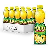 100 Percent Lemon Juice, 15 fl oz bottle (Pack of 12)