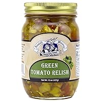 Amish Wedding Green Tomato Relish 15 Ounces (Pack of 3)