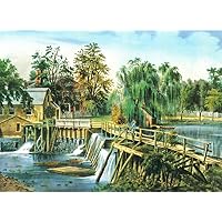 The Mill-Dam at Sleepy Hollow - Canvas OR FINE Print Wall Art
