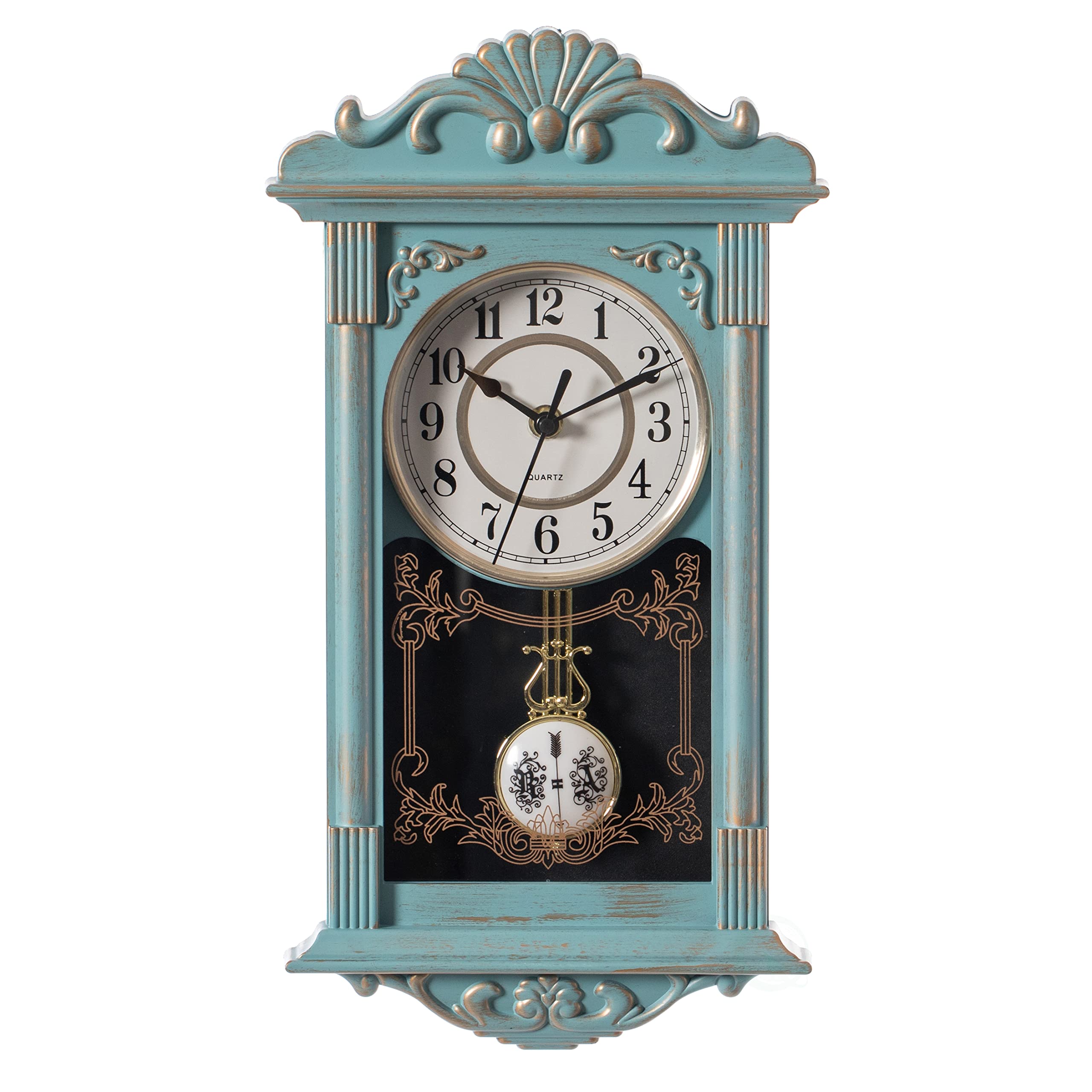 Mua Clockswise Vintage Grandfather Wood-Looking Plastic Pendulum ...