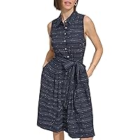 Tommy Hilfiger Women's Princeton Patch Button Down Dress