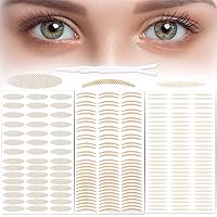 PAGOW 1440 Pairs (60 sheets) Eyelid Tape Stickers, Double Eyelid Strips, Natural Invisible Single Side Eyelid Lifter Strips, Instant Eye Lift Perfect for Hooded, Droopy, Uneven, Mono-eyelids with tool