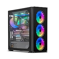 YEYIAN Yari ARGB Desktop Computer PC, Intel Core i7 12700F up to 4.9GHz, GeForce RTX 4070 Ti 12GB Graphic Card, 16G RAM DDR4 3200Mhz, 1TB NVMe SSD,850 Gold Certified Power Supply,WiFi & Win 11 Home