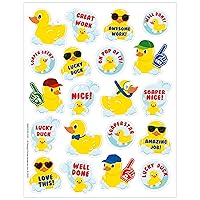 Eureka Rubber Duckies Bubblebath Scented Stickers, Pack of 80