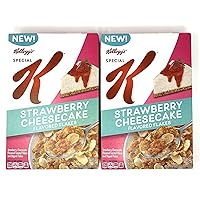 Kelloggs (Pack Of 2) Strawberry Cheesecake Cereal - TWO 12.6 Oz Boxes (25.2 Oz Total)