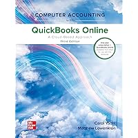 Computer Accounting with QuickBooks Online: A Cloud Based Approach Computer Accounting with QuickBooks Online: A Cloud Based Approach Spiral-bound Loose Leaf
