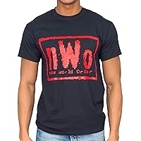 Adult Unisex NWO New World Order Logo Pro Wrestling Black T-Shirt (Small - XXXL)