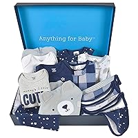 Gerber Baby 14-Piece Clothing Gift Set, Blue, 0-3 Months