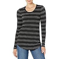 Amazon Essentials Women's Jersey Relaxed-Fit Long-Sleeve Scoopneck Swing Tunic (Previously Daily Ritual)
