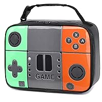 Boy Lunch Box Kids Lunch Bag Game Leather Thermal Lunch bag for School Meal Prep Bag Insulated Cooler Lunchbox for Boys Girls Kids Toddlers Teen