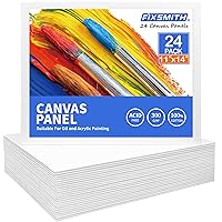 FIXSMITH Canvas Boards for Painting 11x14 Inch, Super Value 24 Pack Paint Canvases, White Blank Canvas Panels, 100% Cotton Primed, Painting Art Supplies