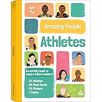 Amazing People: Athletes Activity Book for Children, Inspiring Athletes Children's Workbook With Flash Cards, Puzzles, Games, Motivational Poster, and Stickers, Activity Books for Grade 1 + Amazing People: Athletes Activity Book for Children, Inspiring Athletes Children's Workbook With Flash Cards, Puzzles, Games, Motivational Poster, and Stickers, Activity Books for Grade 1 + Paperback