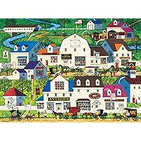 Buffalo Games - Charles Wysocki - Shops and Buggies - 1000 Piece Jigsaw Puzzle for Adults Challenging Puzzle Perfect for Game Nights - Finished Size 26.75 x 19.75