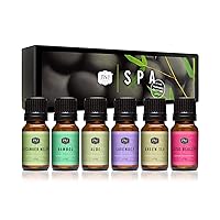 P&J Trading Fragrance Oil Spa Set | Aloe, Bamboo, Green Tea, Lotus Blossom, Lavender, Cucumber Melon Candle Scents for Candle Making, Freshie Scents, Soap Making Supplies, Diffuser Oil Scents
