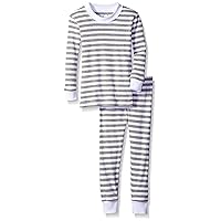 Sara's Prints Unisex Baby and Toddler Organic Cotton Long John Pajamas